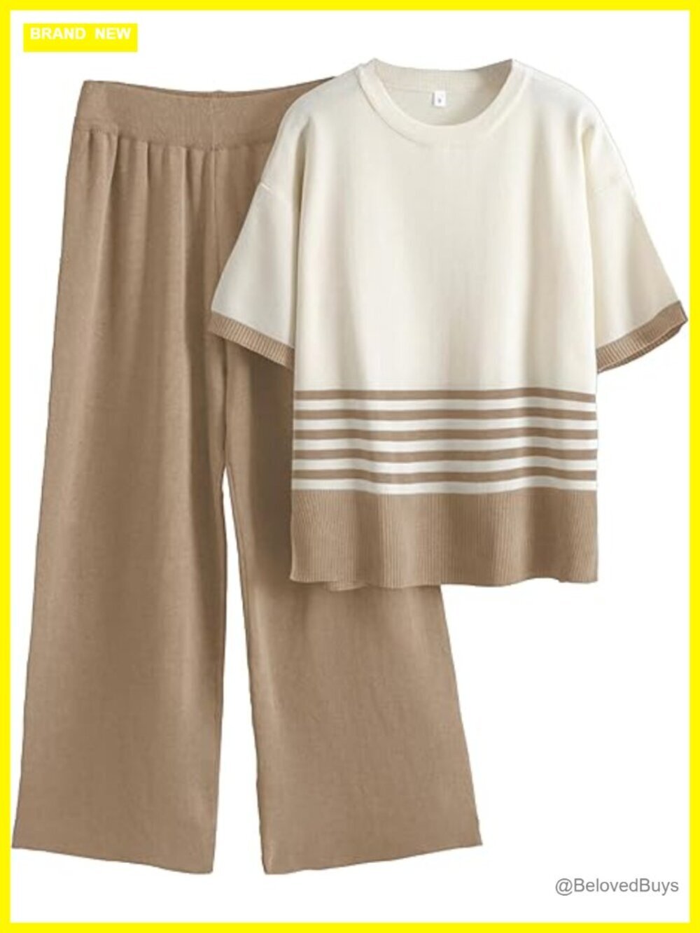 Knit Lounge Set 2 Piece Spring Summer Sweatsuit